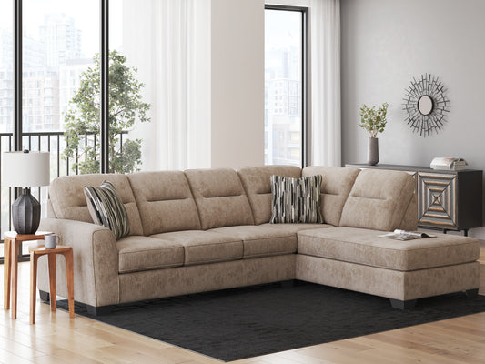 Cassel Furniture Outlet - Ashley Furniture - Olten Sectional - RAF 2-Piece Sectional with Chaise / Graphite - 31305S1