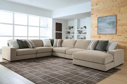 Cassel Furniture Outlet - Ashley Furniture - Linenhause Sectional - RAF 6-Piece Sectional with Chaise - 31803S15