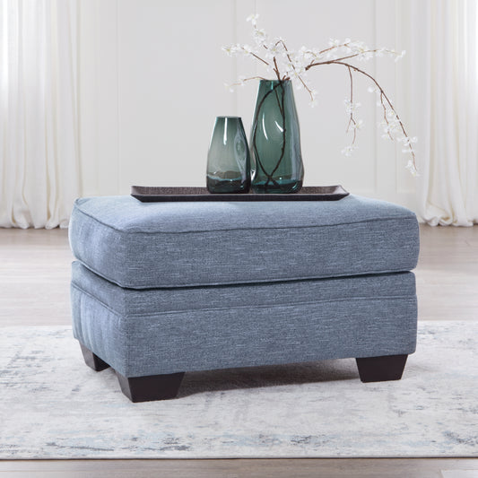 Cassel Furniture Outlet - Ashley Furniture - Carissa Manor Living Room - Queen Sofa Sleeper / Denim - 3260439