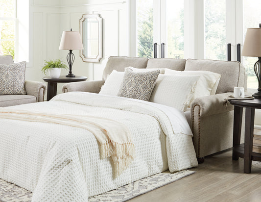 Cassel Furniture Outlet - Ashley Furniture - Gaelon Living Room - Queen Sofa Sleeper / Dune - 3730739