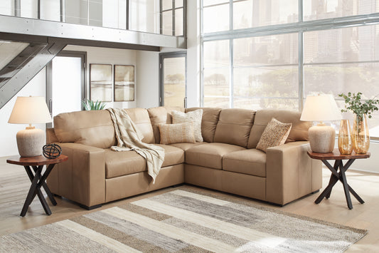 Cassel Furniture Outlet - Ashley Furniture - Bandon Sectional - RAF 3-Piece Sectional / Toffee - 38006S4