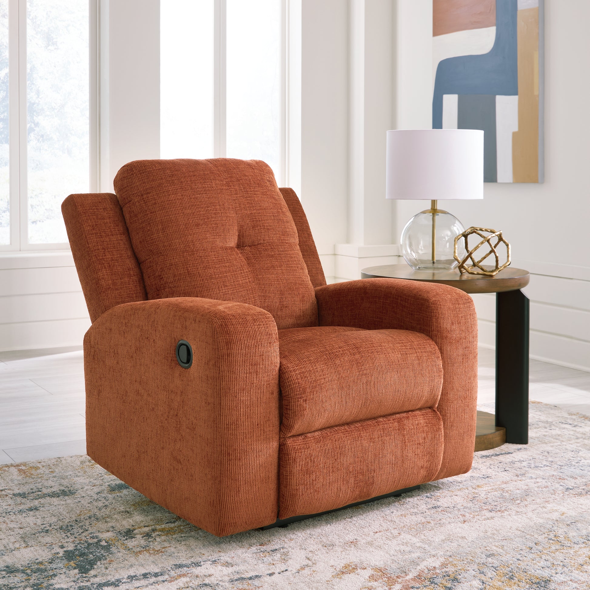 Cassel Furniture Outlet - Ashley Furniture - Danum Living Room - Zero Wall Recliner / Spice - 3880729