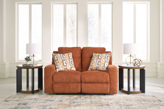 Cassel Furniture Outlet - Ashley Furniture - Danum Living Room - Reclining Loveseat / Ink - 3880686