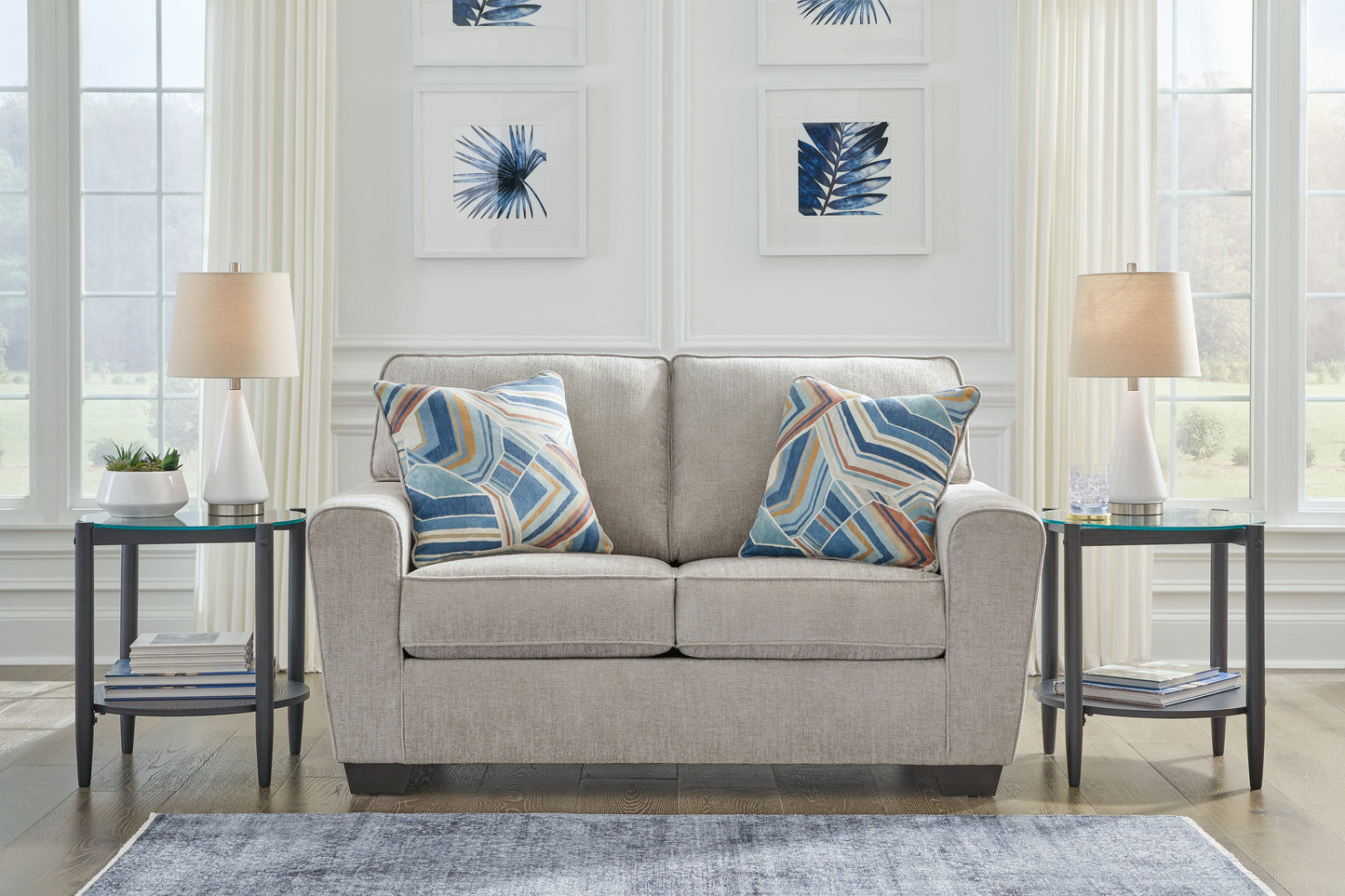 Cassel Furniture Outlet - Ashley Furniture - Cashton Living Room - Loveseat / Ice - 4060635