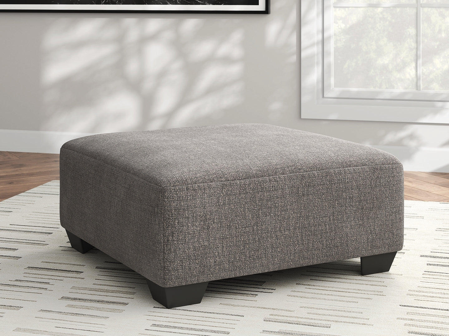 Cassel Furniture Outlet - Ashley Furniture - Newellen Living Room - Oversized Accent Ottoman / Greystone - 4840508