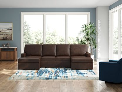 Cassel Furniture Outlet - Ashley Furniture - McDowlan Sectional - RAF 3-Piece Sectional with Double Chaise / Coffee - PC48504S3