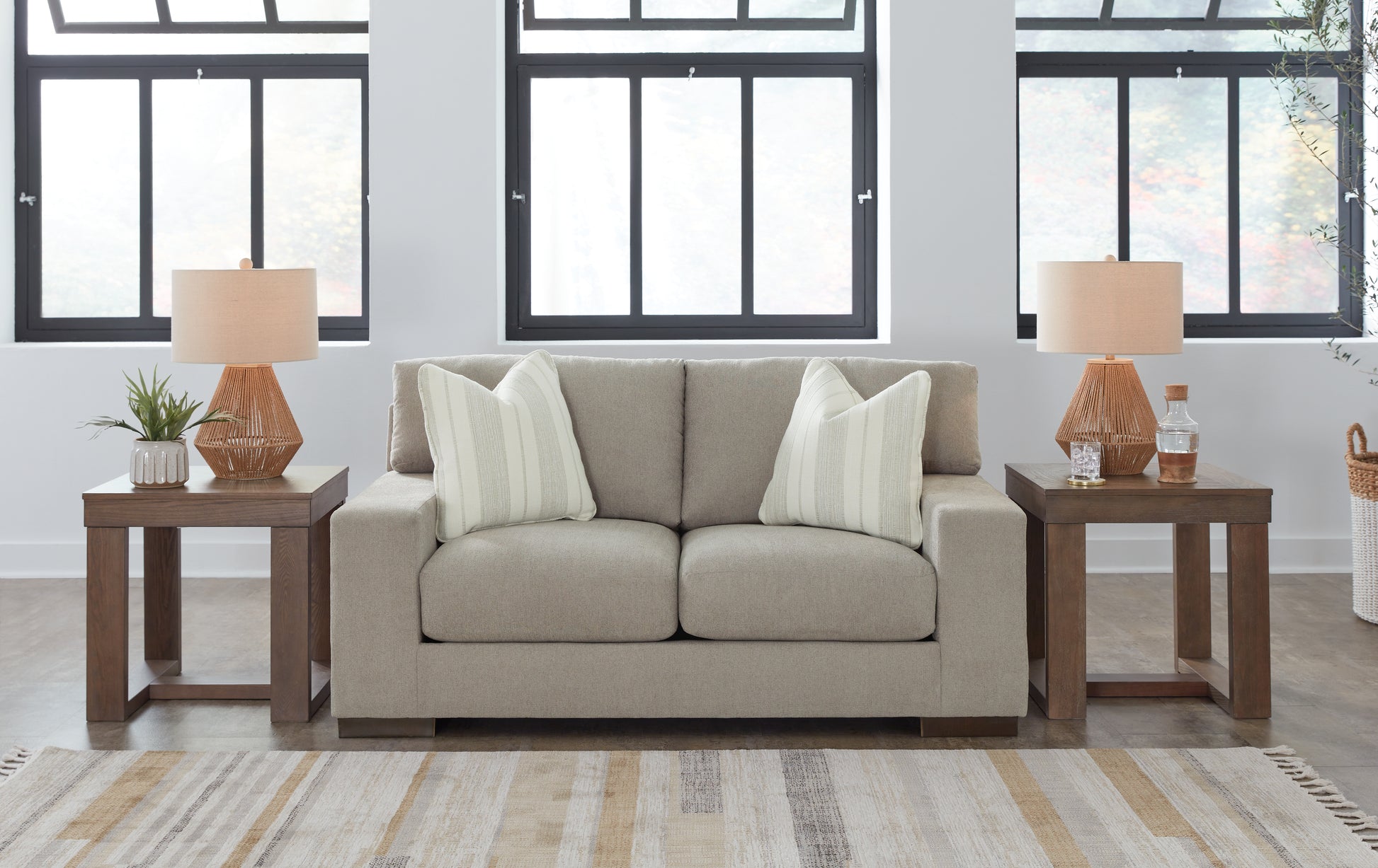 Cassel Furniture Outlet - Ashley Furniture - Maggie Living Room - Loveseat / Flax - 5200435