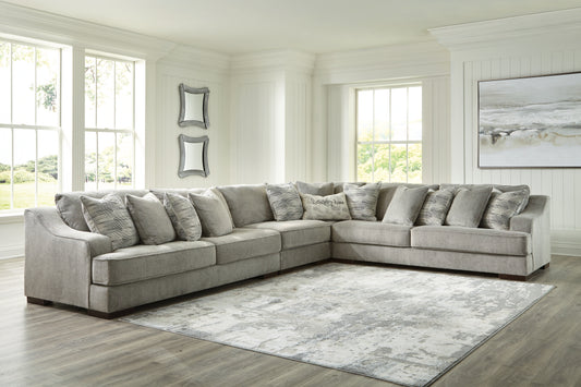 Cassel Furniture Outlet - Ashley Furniture - Bayless Sectional - LAF 5-Piece Sectional / Smoke - 52304S3