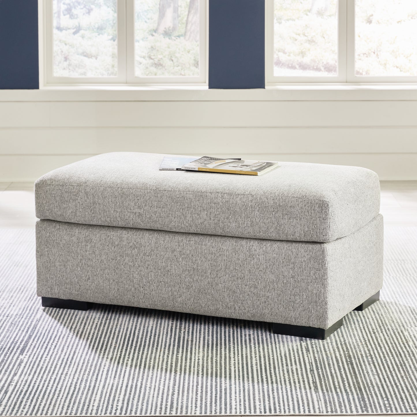 Cassel Furniture Outlet - Ashley Furniture - Evansley Living Room - Ottoman / Pewter - 5450314