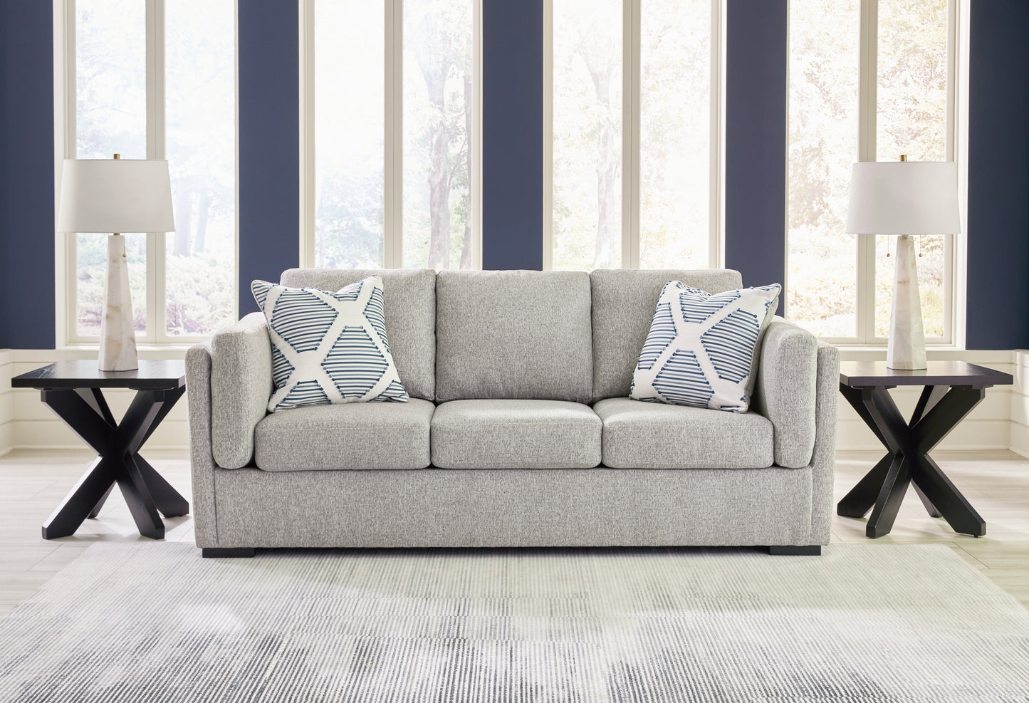 Cassel Furniture Outlet - Ashley Furniture - Evansley Living Room - Sofa / Pewter - 5450338