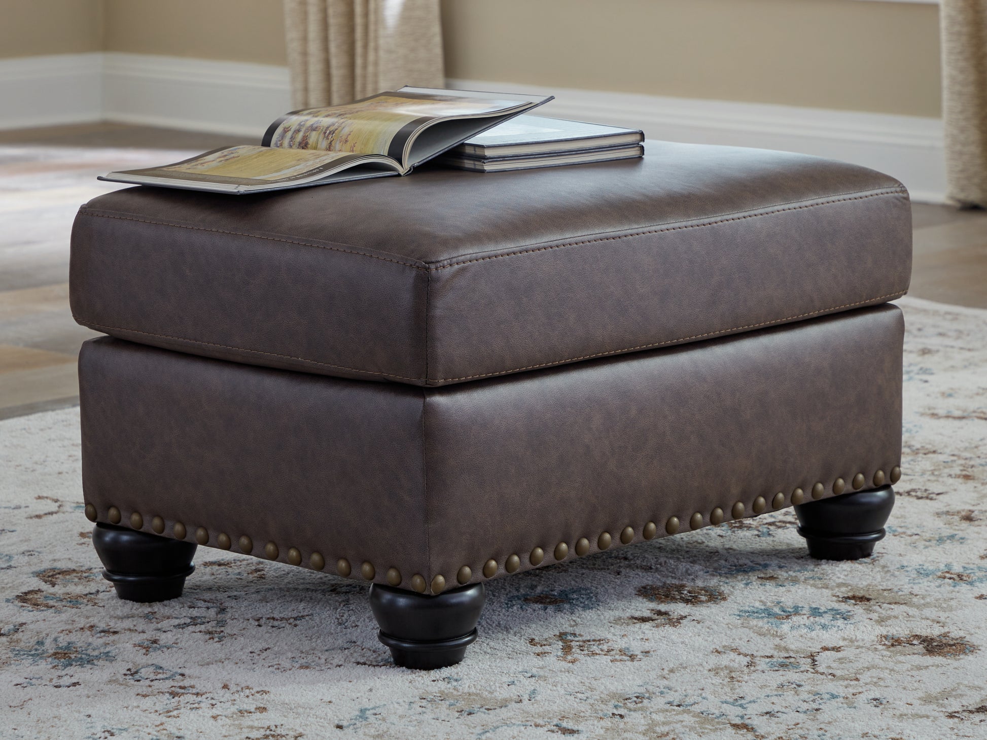 Cassel Furniture Outlet - Ashley Furniture - Roxmere Living Room - Queen Sofa Sleeper / Umber - 5550339