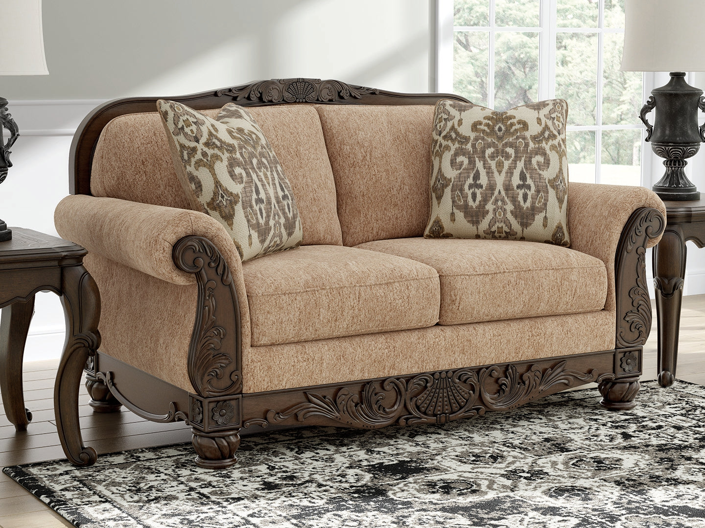 Cassel Furniture Outlet - Ashley Furniture - Chelsworth Living Room - Loveseat / Golden - PC5790535