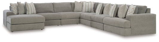 Cassel Furniture Outlet - Ashley Furniture - Avaliyah Sectional - RAF 7-Piece Sectional with Chaise / Ash - 58103S9