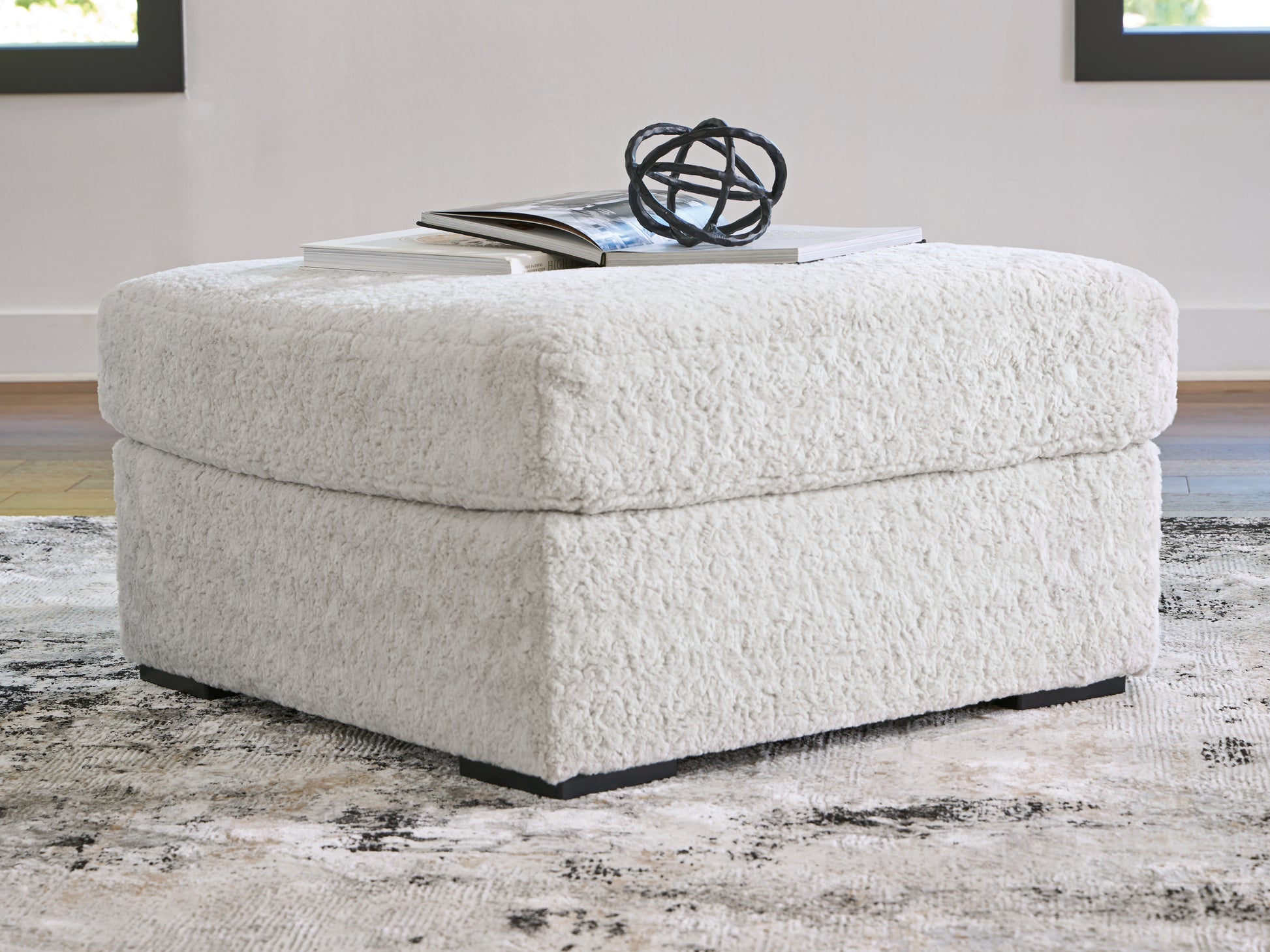 Cassel Furniture Outlet - Ashley Furniture - Cuddle Plush Living Room - Oversized Accent Ottoman / Arctic - PC5910608