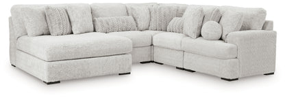 Cassel Furniture Outlet - Ashley Furniture - Cuddle Plush Sectional - 5-Piece Sectional with Chaise / Arctic - PC59106S11