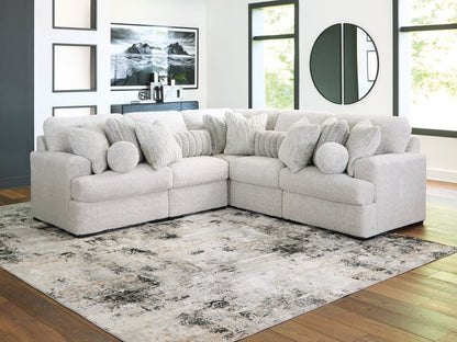 Cassel Furniture Outlet - Ashley Furniture - Cuddle Plush Sectional - RAF 5-Piece Sectional / Arctic - PC59106S2