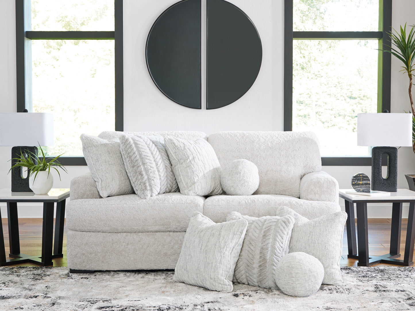 Cassel Furniture Outlet - Ashley Furniture - Cuddle Plush Sectional - RAF 2-Piece Sectional / Arctic - PC59106S9