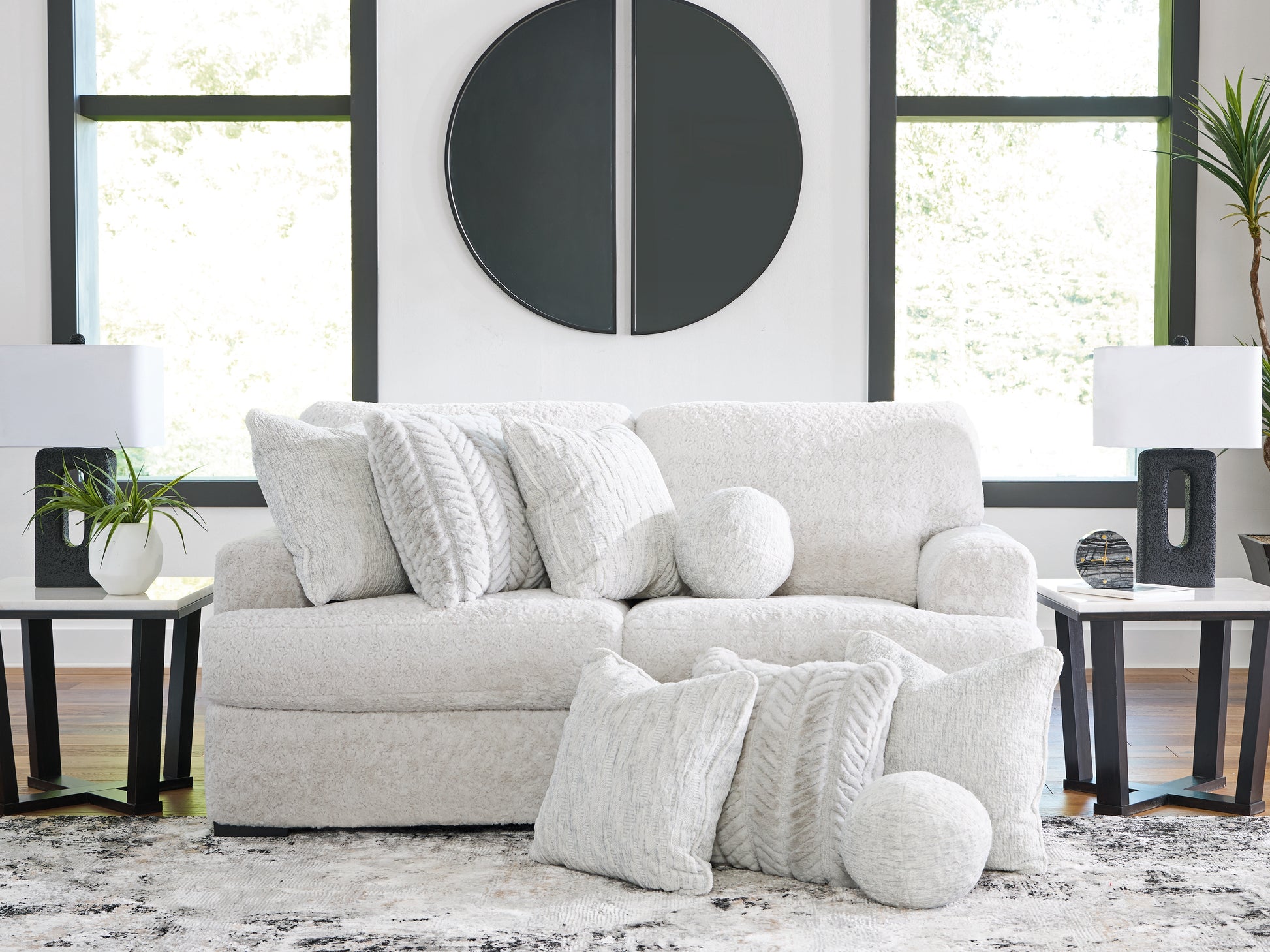 Cassel Furniture Outlet - Ashley Furniture - Cuddle Plush Sectional - RAF 2-Piece Sectional / Arctic - PC59106S9