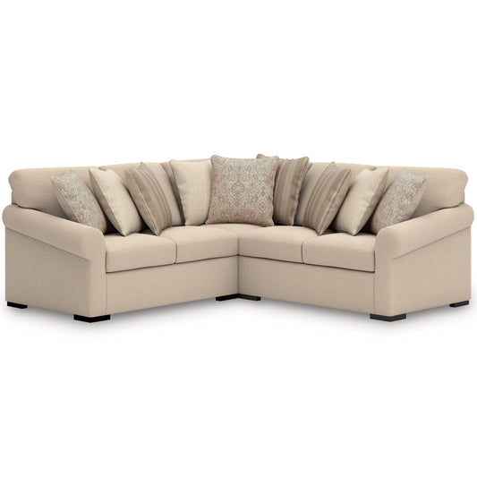 Cassel Furniture Outlet - Ashley Furniture - LadyMae Sectional - RAF 5-Piece Sectional with Chaise / Twill - 59404S4