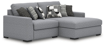 Cassel Furniture Outlet - Ashley Furniture - Bealton Sectional - RAF 2-Piece Sectional with Chaise / Salt and Pepper - 61305S10
