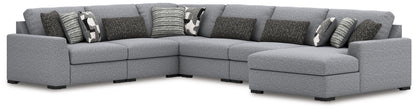 Cassel Furniture Outlet - Ashley Furniture - Bealton Sectional - RAF 6-Piece Sectional with Chaise / Salt and Pepper - 61305S12