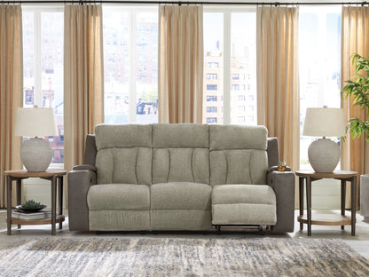Cassel Furniture Outlet - Ashley Furniture - WhipLash Living Room - PWR REC Sofa with ADJ Headrest / Sisal - PC6320415