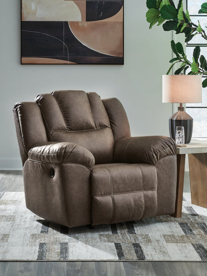 Cassel Furniture Outlet - Ashley Furniture - Lowilla Living Room - Rocker Recliner / Driftwood - PC6450625