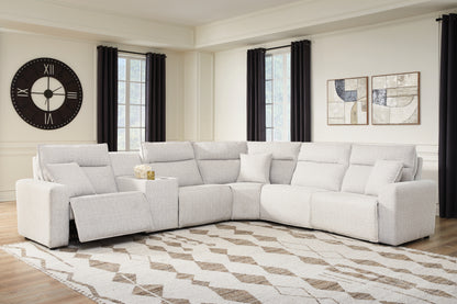 Cassel Furniture Outlet - Ashley Furniture - ModMax II Sectional - 6-Piece Reclining Sectional with Console / Stone - 65907S36