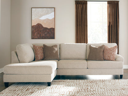 Cassel Furniture Outlet - Ashley Furniture - Steelwater Retreat Sectional - RAF 2-Piece Sectional with Chaise / Latte - 66704S1