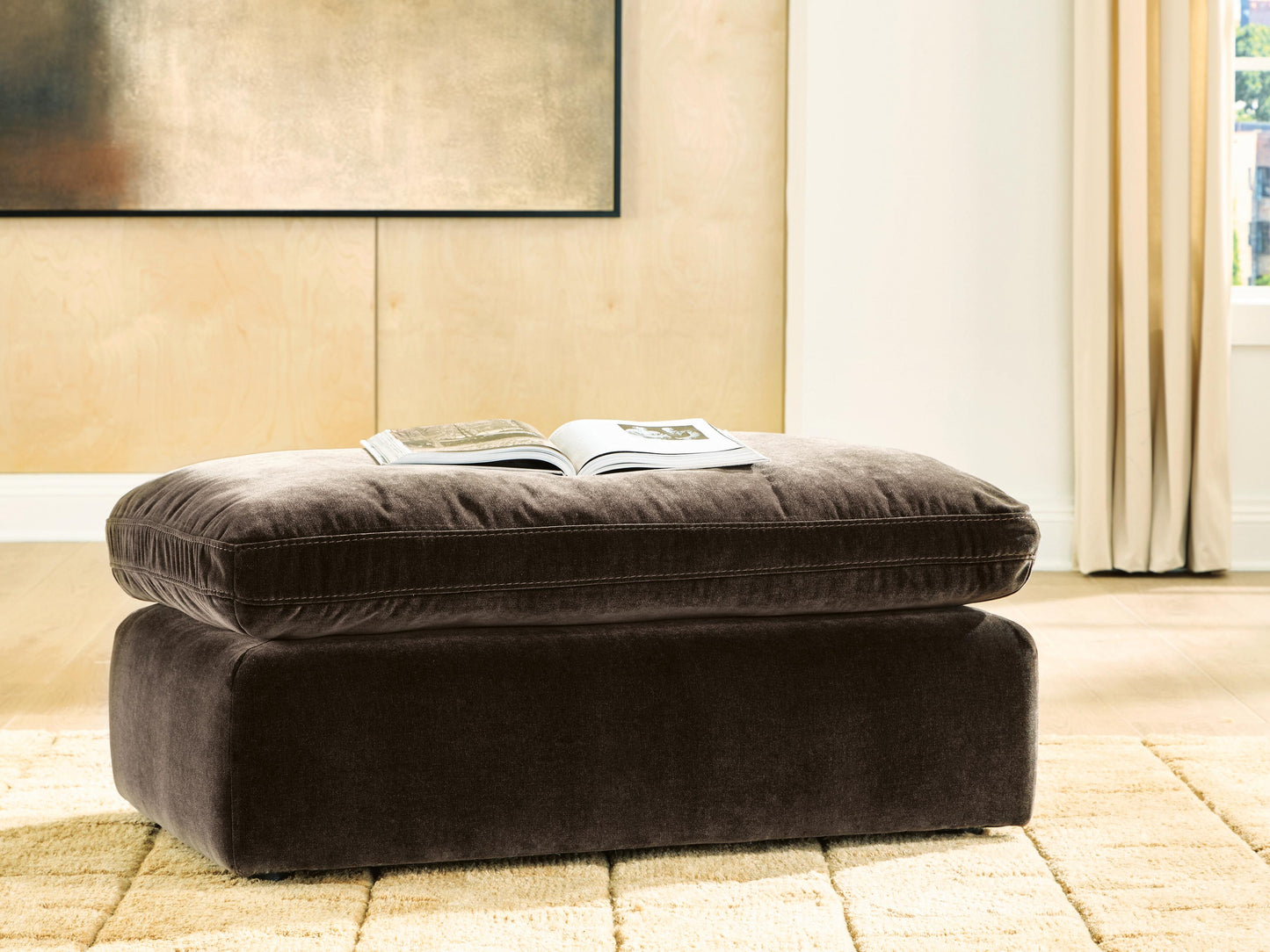 Cassel Furniture Outlet - Ashley Furniture - Maxton Heights Living Room - Ottoman / Bittersweet - 6780714