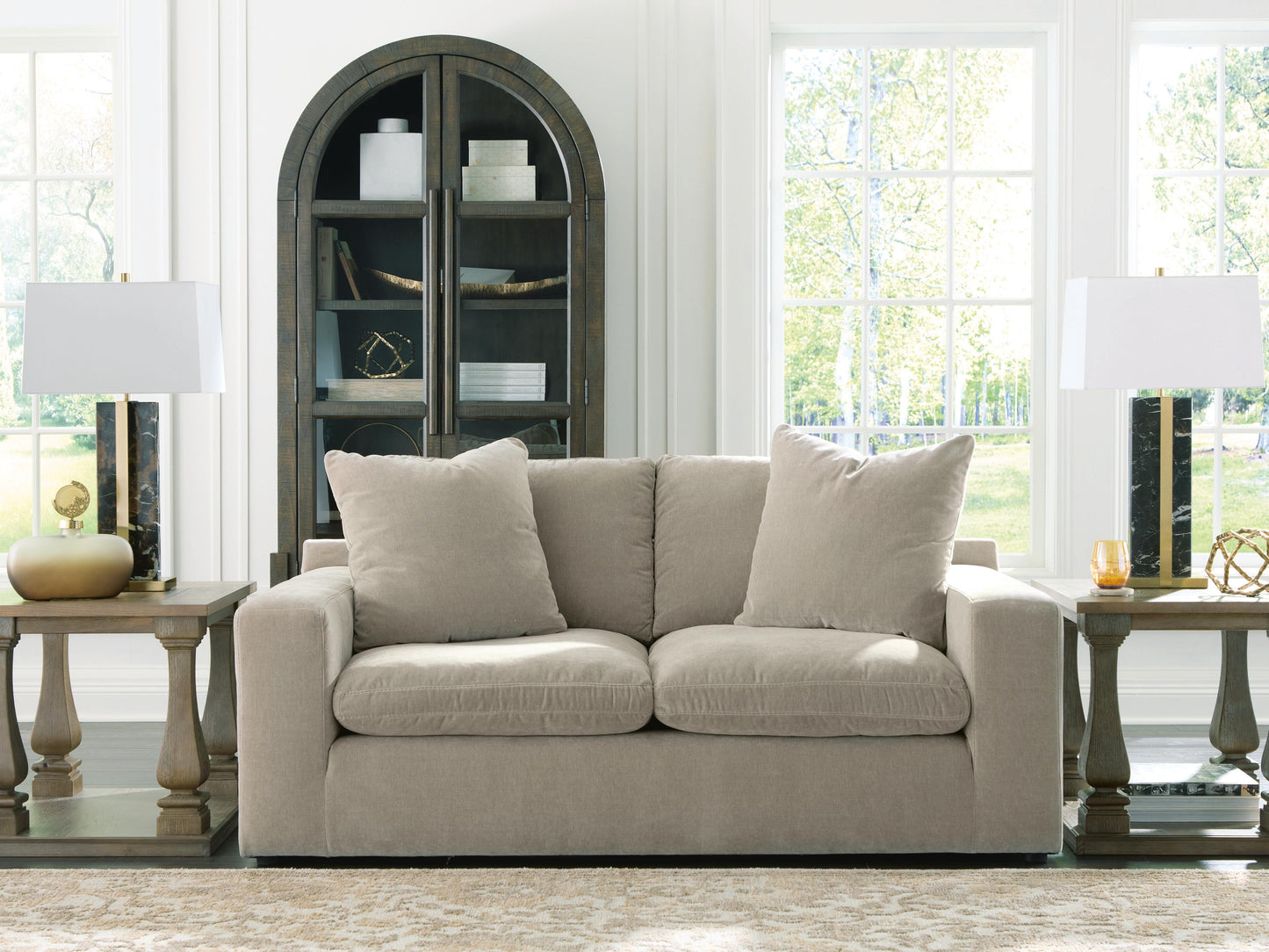 Cassel Furniture Outlet - Ashley Furniture - Maxton Heights Living Room - Loveseat / Pebble - 6780835