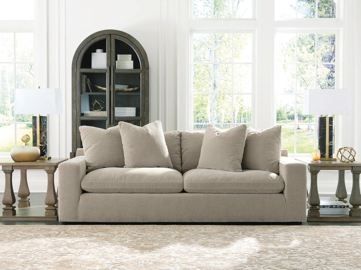 Cassel Furniture Outlet - Ashley Furniture - Maxton Heights Living Room - Sofa / Pebble - 6780838