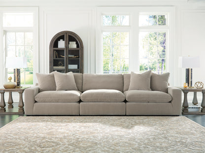 Cassel Furniture Outlet - Ashley Furniture - Maxton Heights Sectional - RAF 3-Piece Sectional Sofa / Pebble - 67808S2