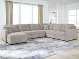 RAF 5-Piece Sectional with Storage Chaise and Pop Up Sleeper