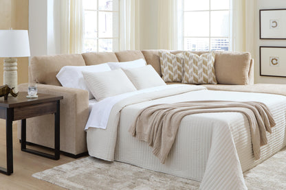 Cassel Furniture Outlet - Ashley Furniture - Bridgepoint Sectional - 2-Piece Sleeper Sectional with Chaise / Almond - PC69507S5