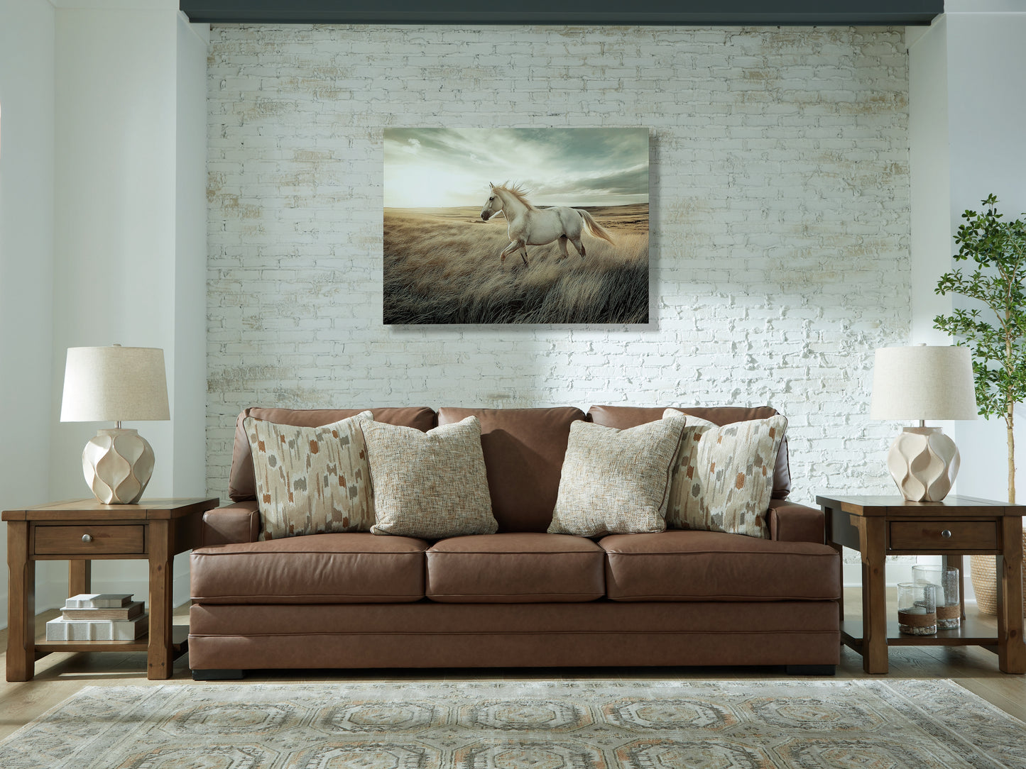 Cassel Furniture Outlet - Ashley Furniture - VillaCourt Living Room - Sofa / Caramel - 7490938