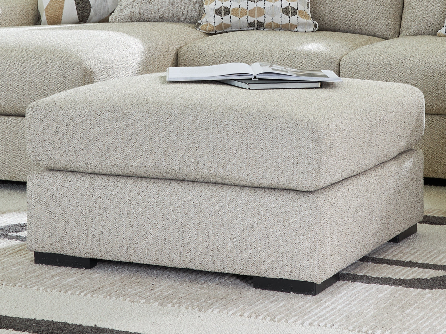 Cassel Furniture Outlet - Ashley Furniture - Laurelgrove Living Room - Oversized Accent Ottoman / Pebble - 7510508
