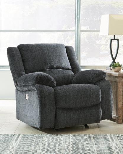 Cassel Furniture Outlet - Ashley Furniture - Draycoll Living Room - Power Rocker Recliner / Slate - 7650498