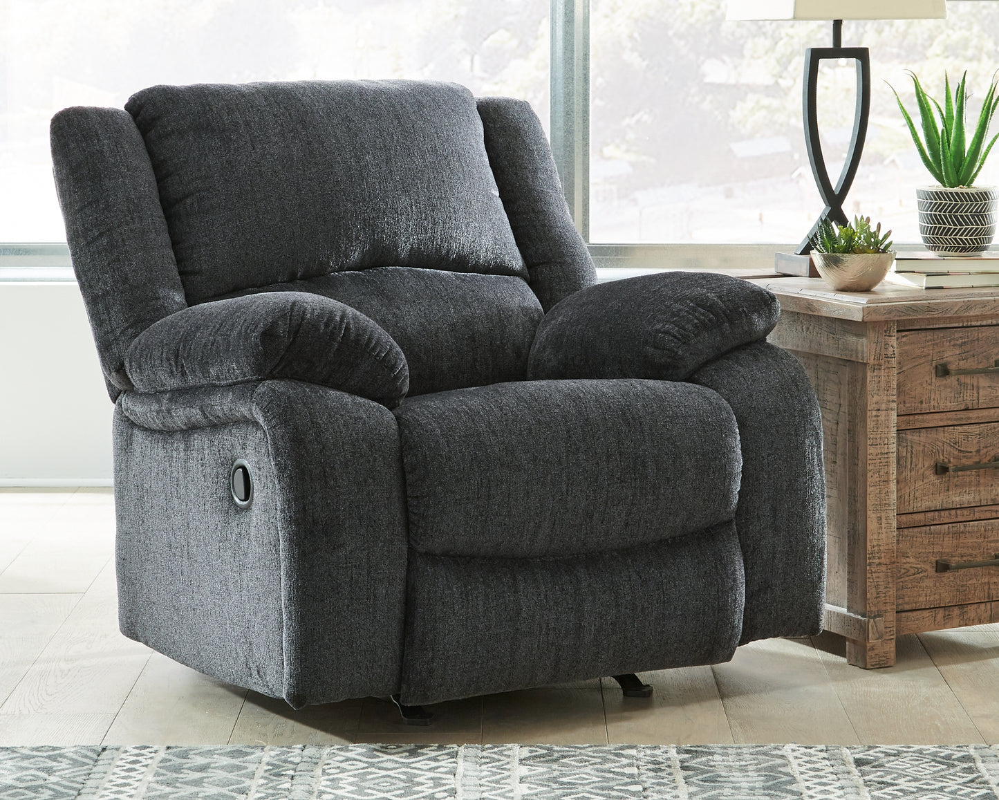 Cassel Furniture Outlet - Ashley Furniture - Draycoll Living Room - Reclining Sofa / Slate - 7650488