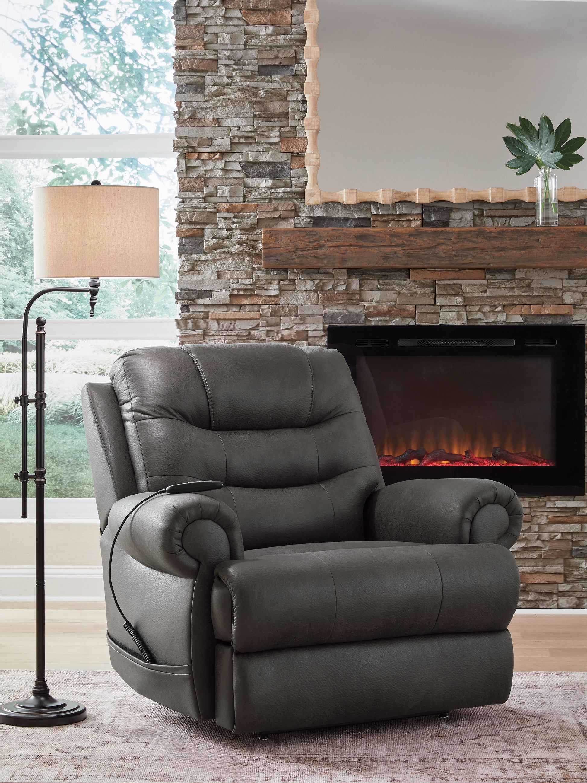 Cassel Furniture Outlet - Ashley Furniture - Revived and Restored Living Room - Power Lift Recliner - PC8240612