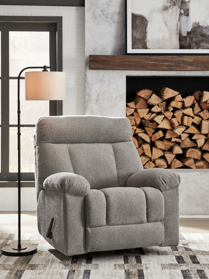 Cassel Furniture Outlet - Ashley Furniture - Hoyne Park Living Room - Rocker Recliner / Smoke - PC8281625