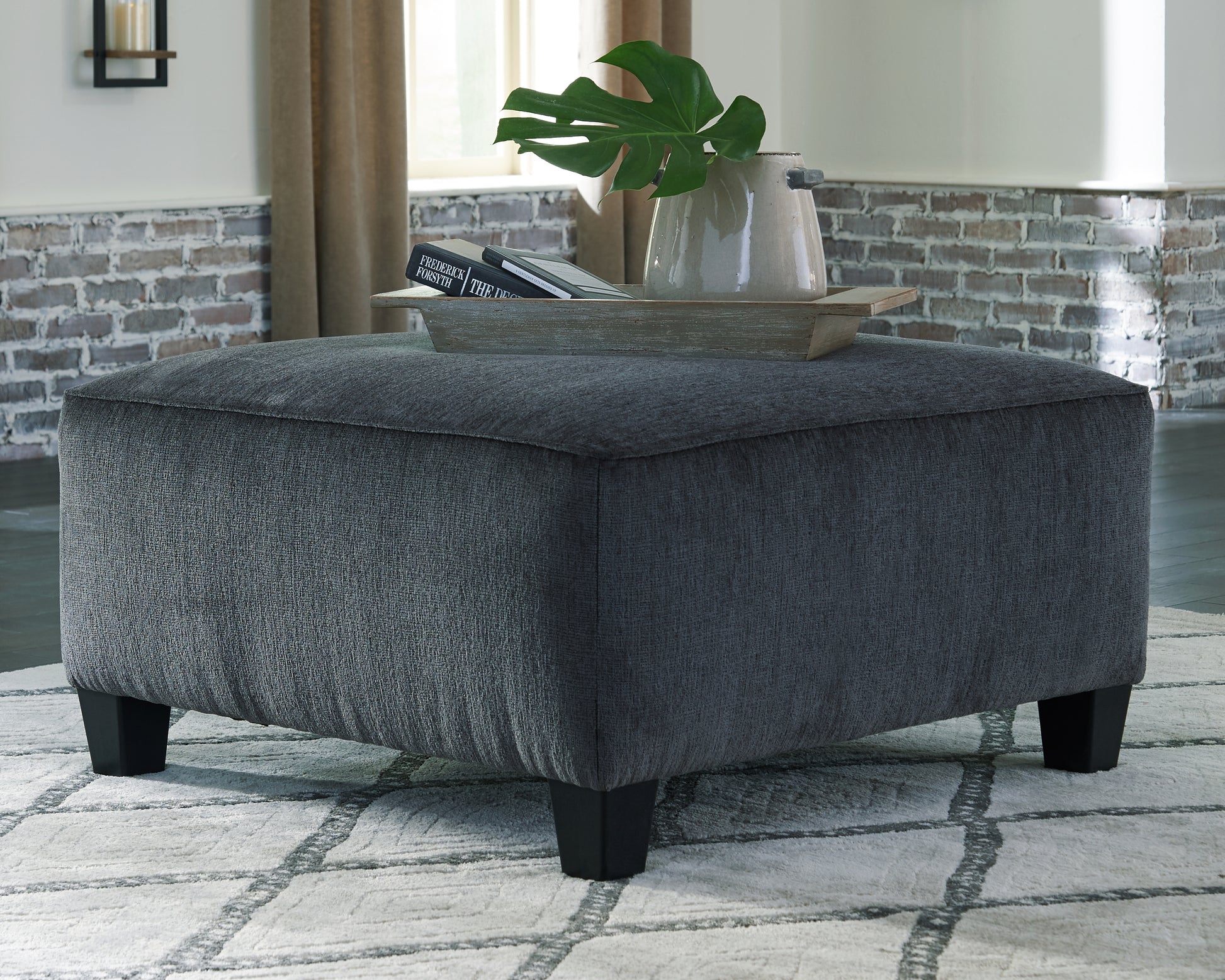 Cassel Furniture Outlet - Ashley Furniture - Abinger Living Room - Oversized Accent Ottoman / Smoke - 8390508