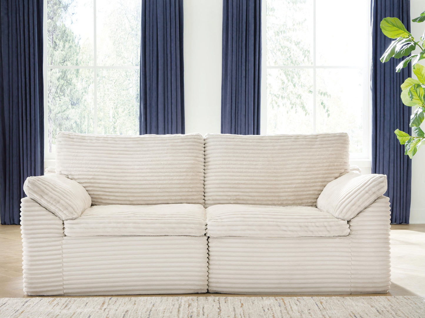 Cassel Furniture Outlet - Ashley Furniture - Fannin Sectional - LAF/RAF Corner Chair (Set of 2) / Ivory - PC8430451