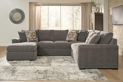 Cassel Furniture Outlet - Ashley Furniture - Larson Levee Sectional - RAF 3-Piece Sectional / Espresso - PC86205S2