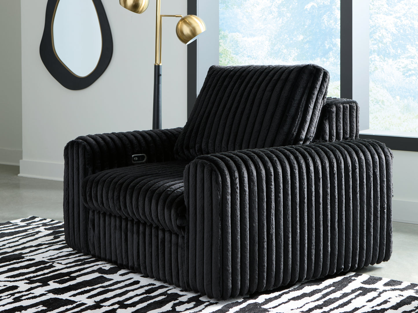 Cassel Furniture Outlet - Ashley Furniture - HamlinBay Living Room - Power Gliding Chaise / Onyx - PC8680315P