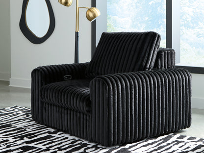 Cassel Furniture Outlet - Ashley Furniture - HamlinBay Living Room - Power Gliding Chaise / Onyx - PC8680315P