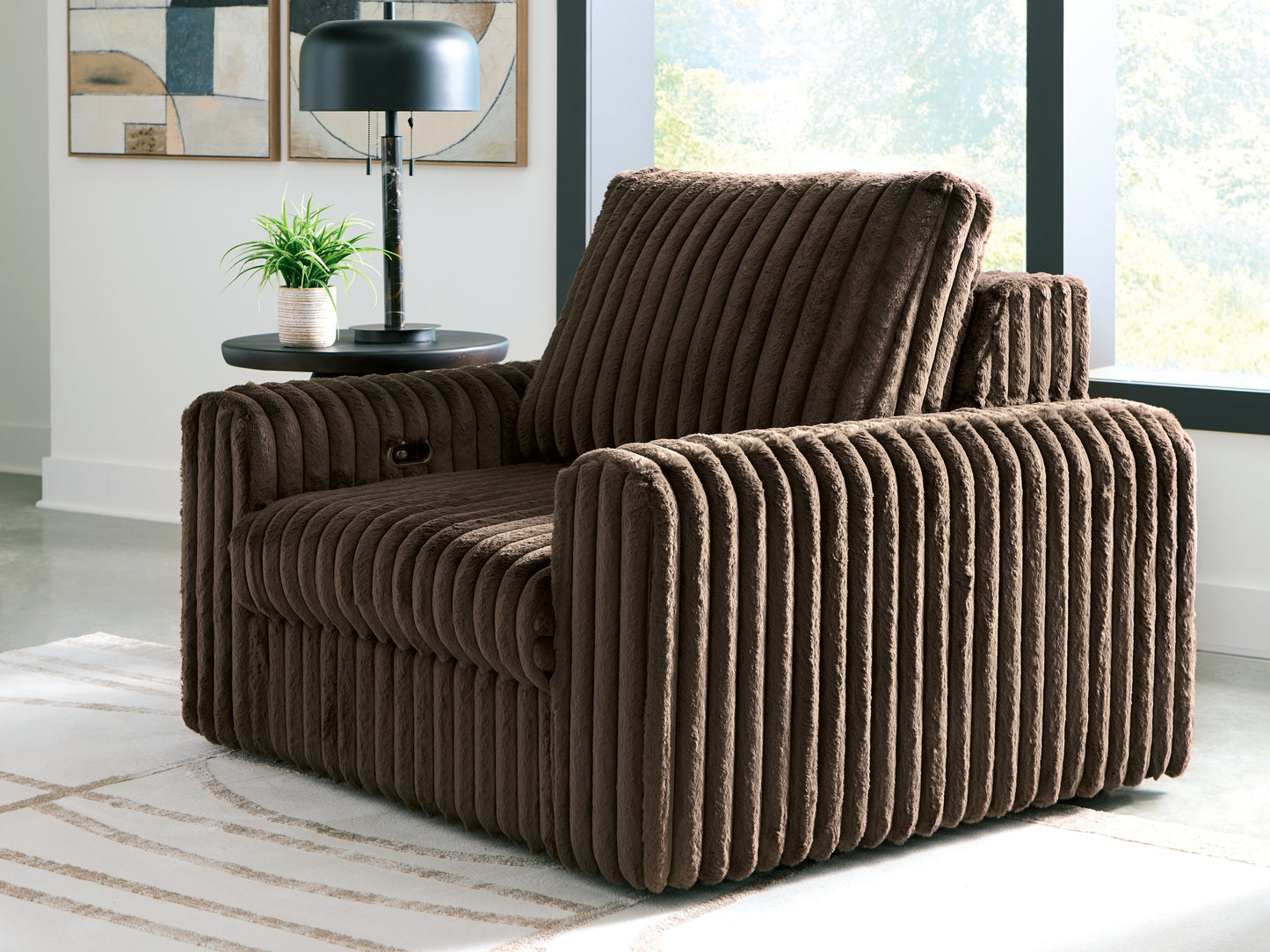 Cassel Furniture Outlet - Ashley Furniture - HamlinBay Living Room - Power Gliding Chaise / Chocolate - PC8680415P