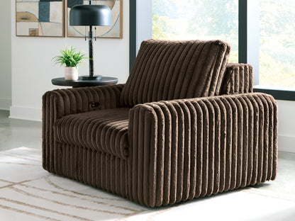 Cassel Furniture Outlet - Ashley Furniture - HamlinBay Living Room - Power Gliding Chaise / Chocolate - PC8680415P