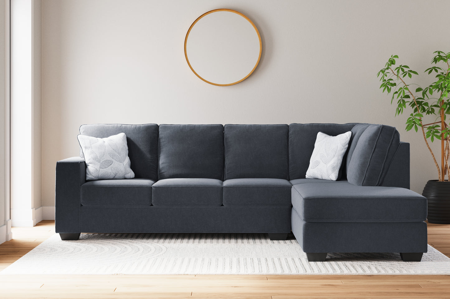 Cassel Furniture Outlet - Ashley Furniture - Altari Sectional - LAF 2-Piece Sectional with Chaise / Slate - 87213S2