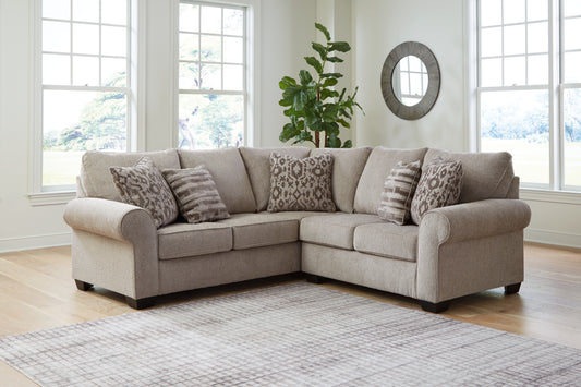 Cassel Furniture Outlet - Ashley Furniture - Claireah Sectional - RAF 2-Piece Sectional / Umber - 90603S2